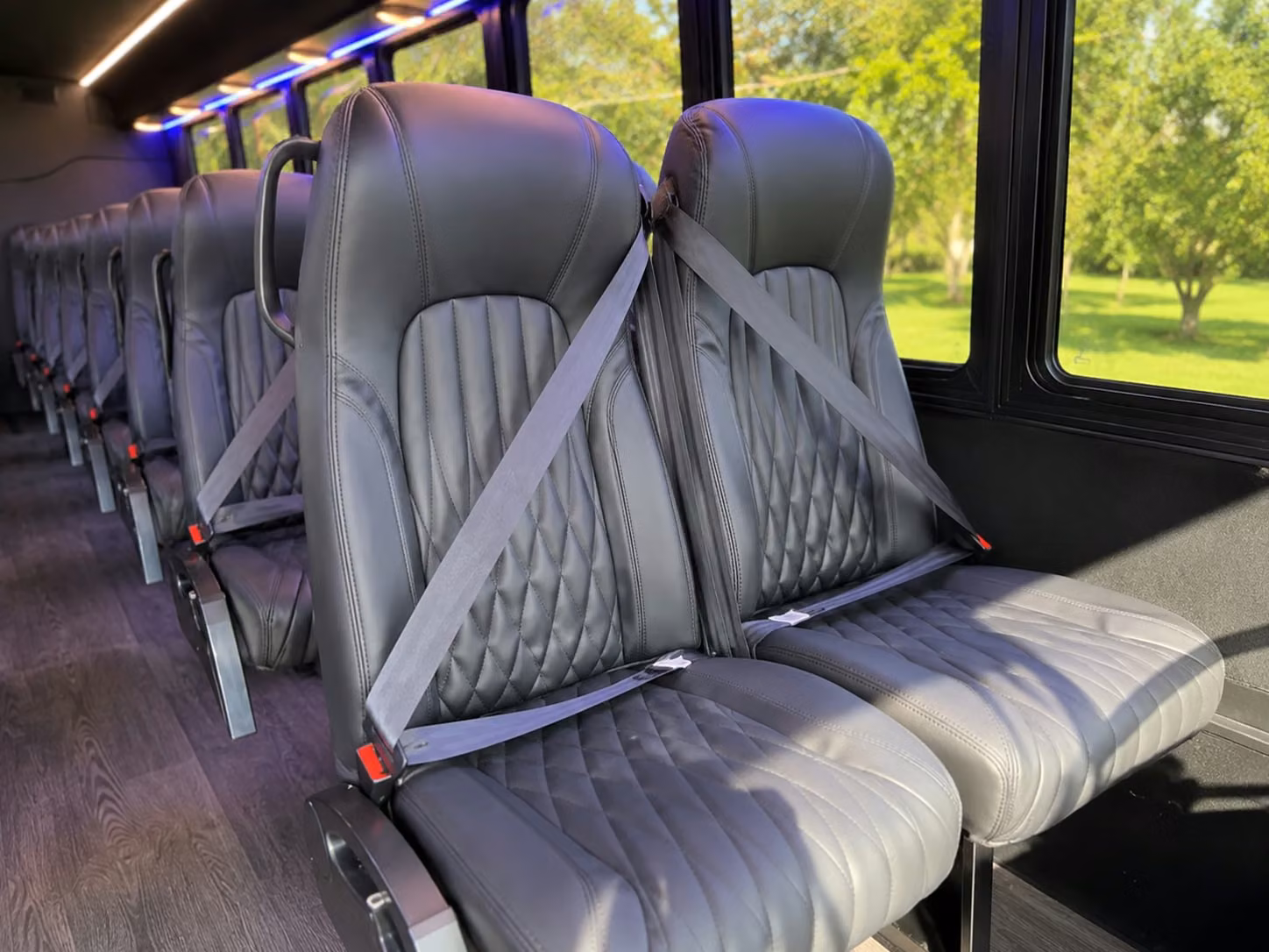 15 passenger minibus inside