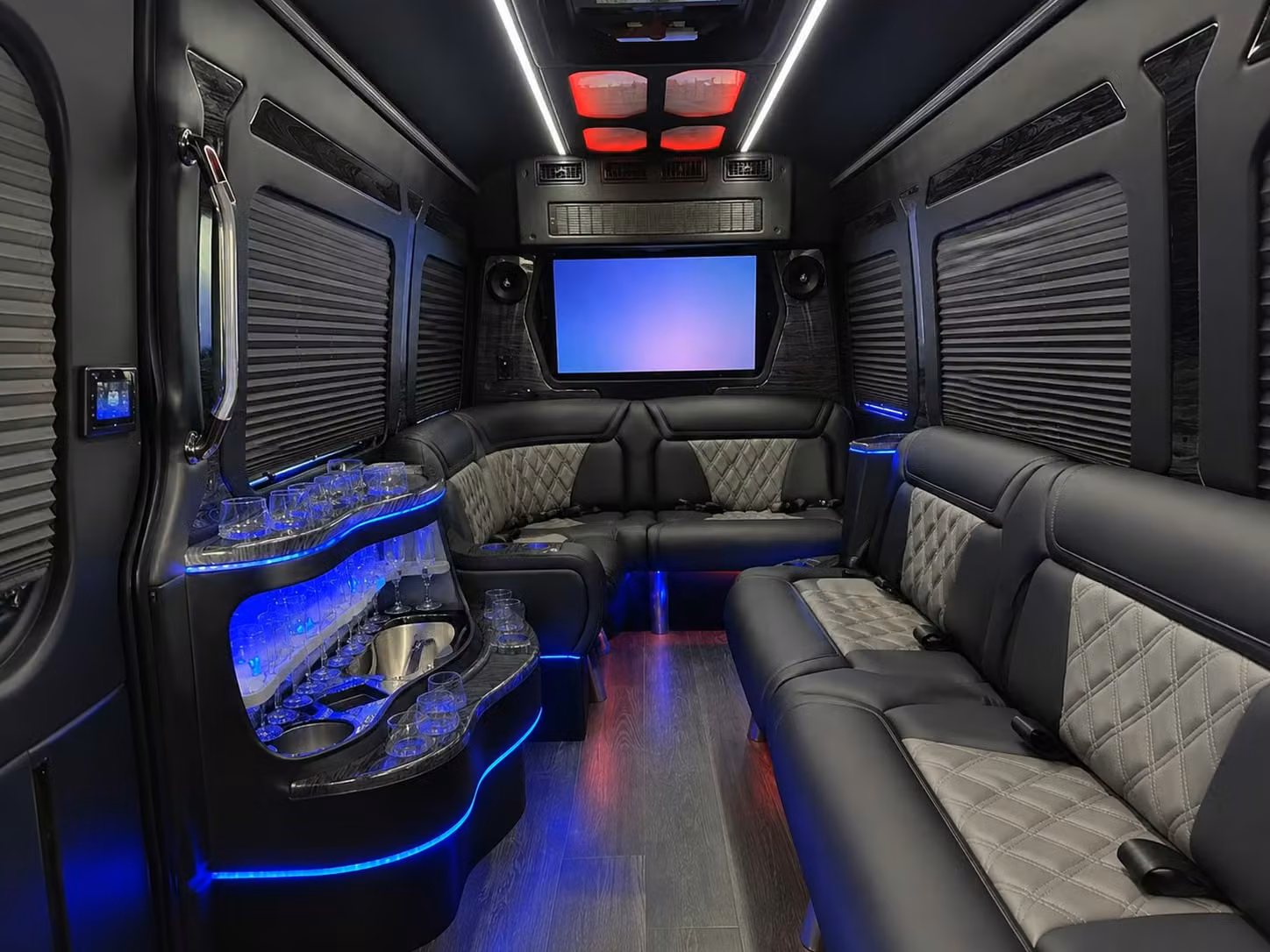 compare sprinter vans and limo buses for baldwin park prom pre parties and after parties