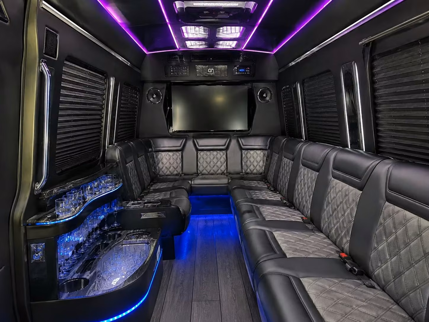 sprinter van transportation for groups and events across baldwin park